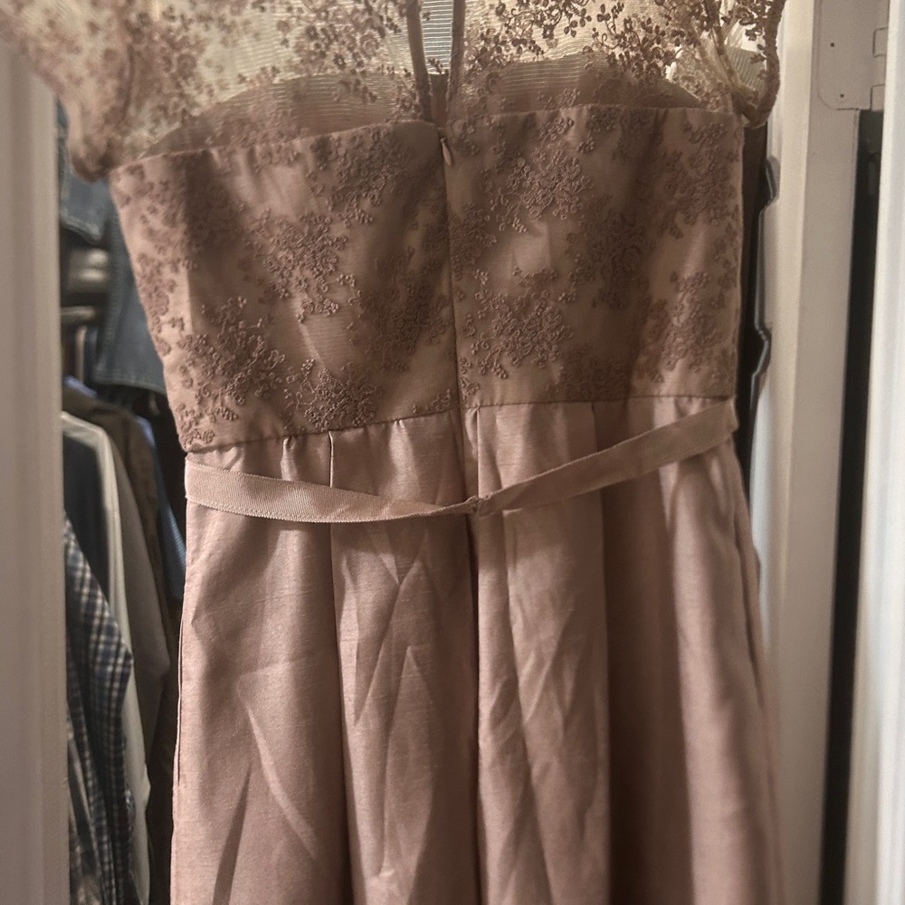 Taylor Lace Overlay Dress in Blush